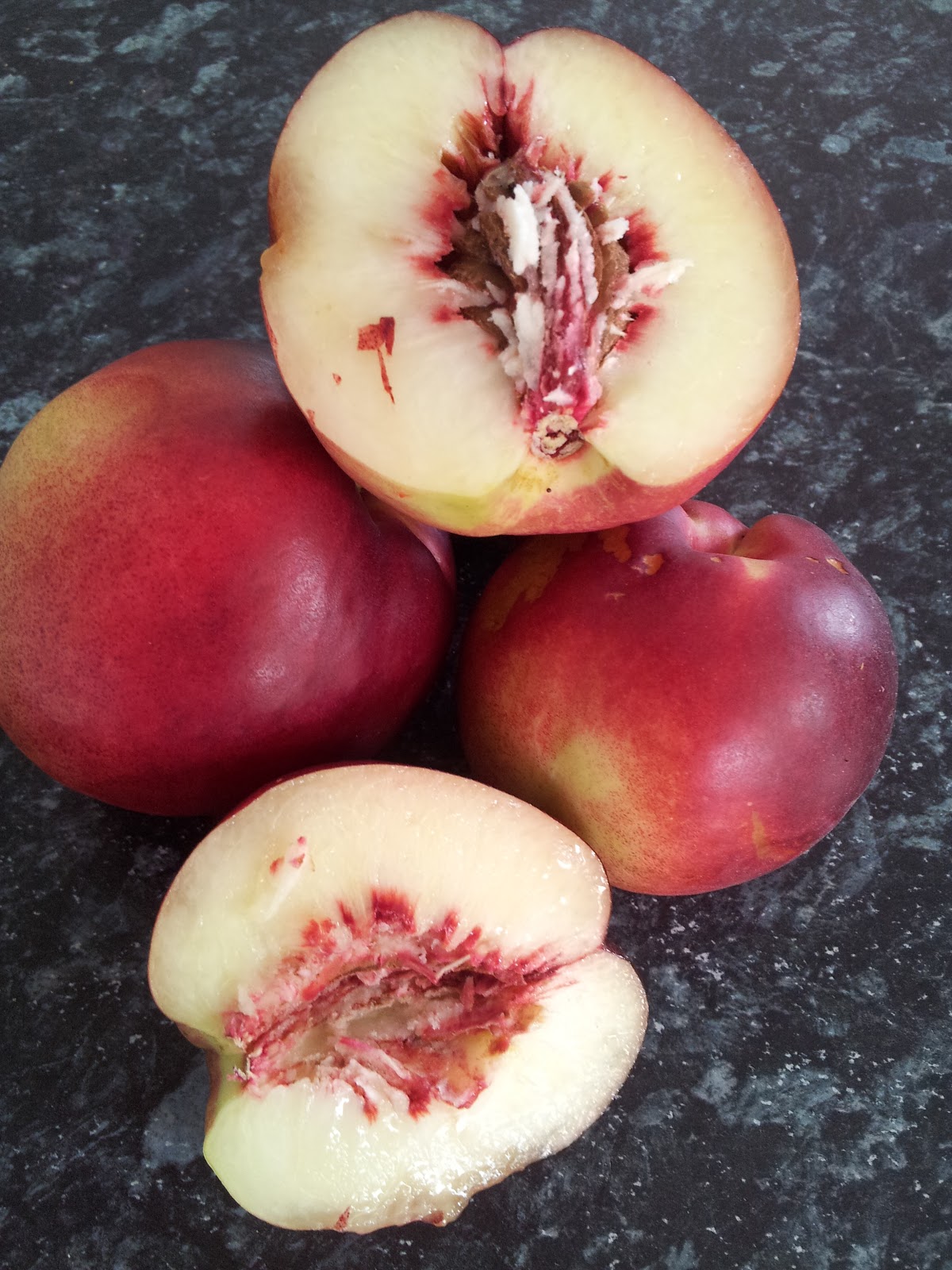 Made with my two hands White fleshed nectarine