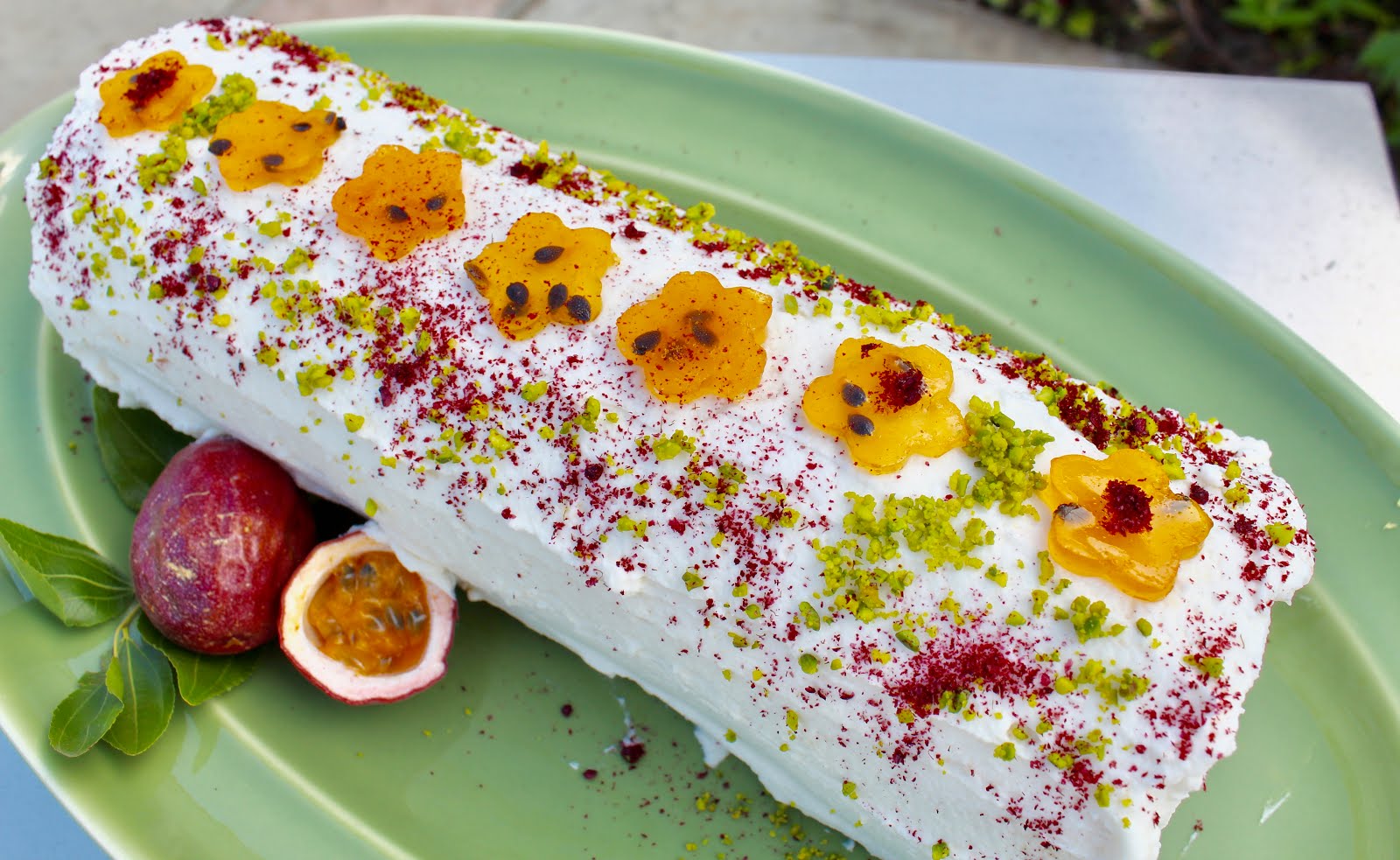 Passion Fruit Rollet Cake