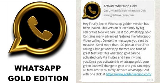 Whatsapp Gold Edition Golpe