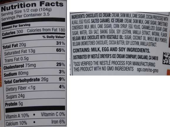 ingredients in haagen daz chocolate ice cream