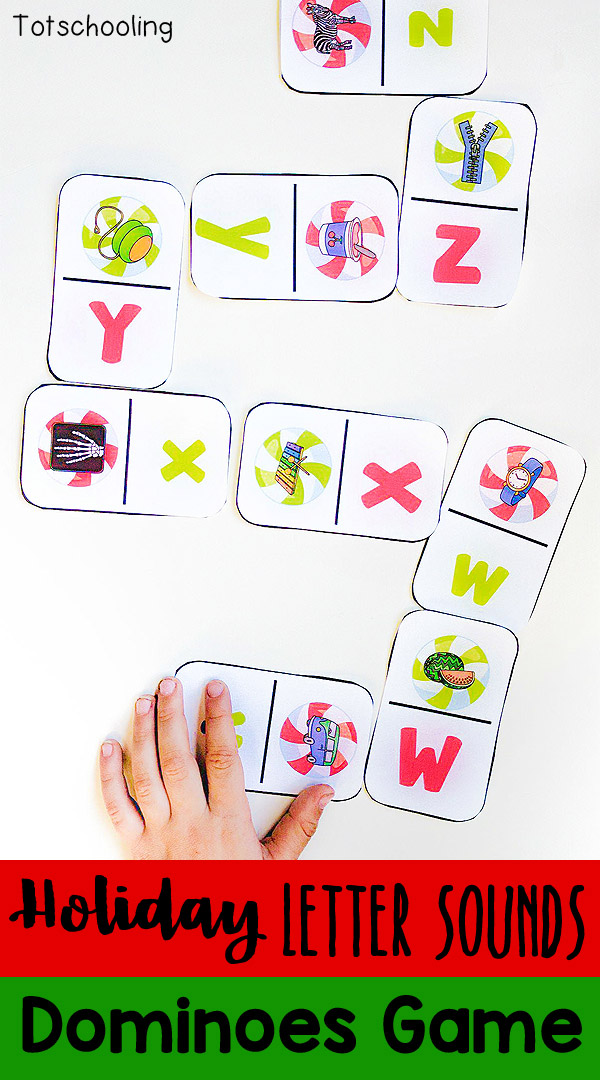 holiday letter sounds dominoes game totschooling toddler letter sounds games