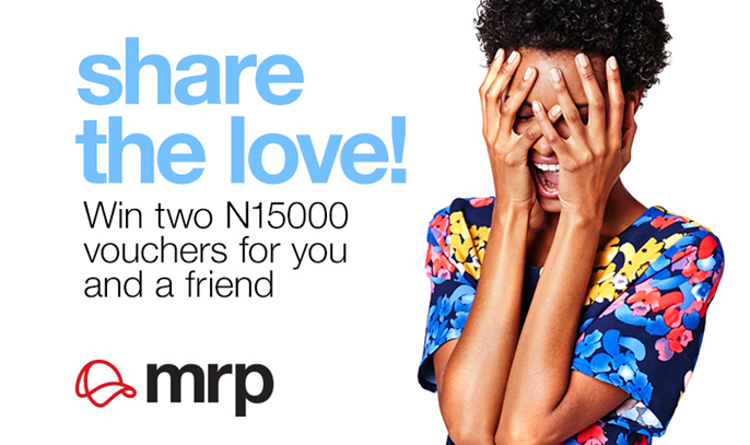 1 Share the love! Win vouchers to shop at MRP!
