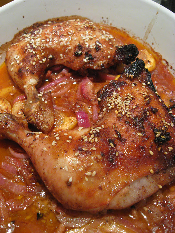 Morsels and Musings chicken w sumac, za’atar & lemon (m’sakhan)