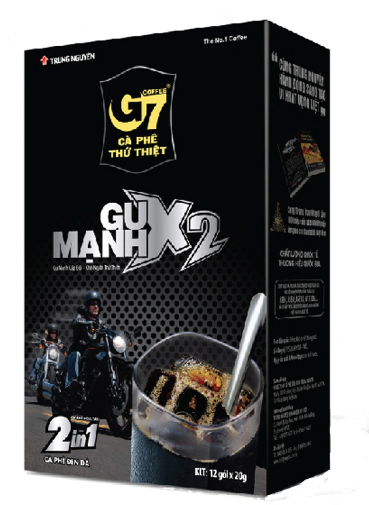 TRUNG NGUYEN G7 GUMANH X2 COFFEE FOR THE STRONG InstantCoffeeShinesunVN