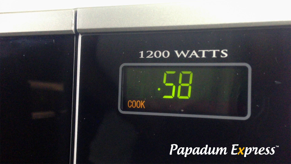 Cook 10 Papadums or Papads, in the Microwave fast in minutes! Cook
