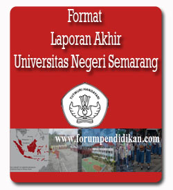Format Laporan Akhir dan Paparan Pembekalan PLPG Rayon 112 Universitas Negeri Semarang