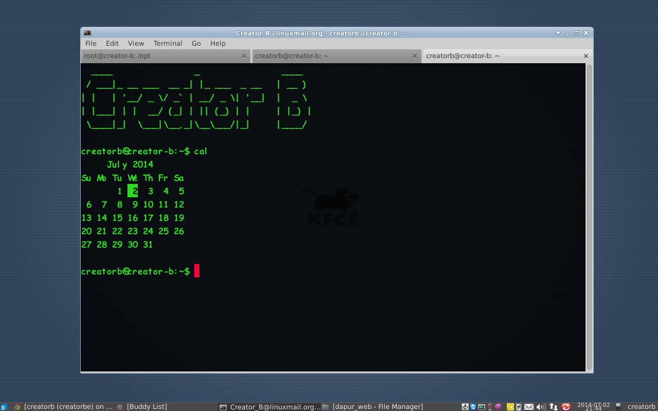 Show Date And Time On Linux Terminal / Console creatorb