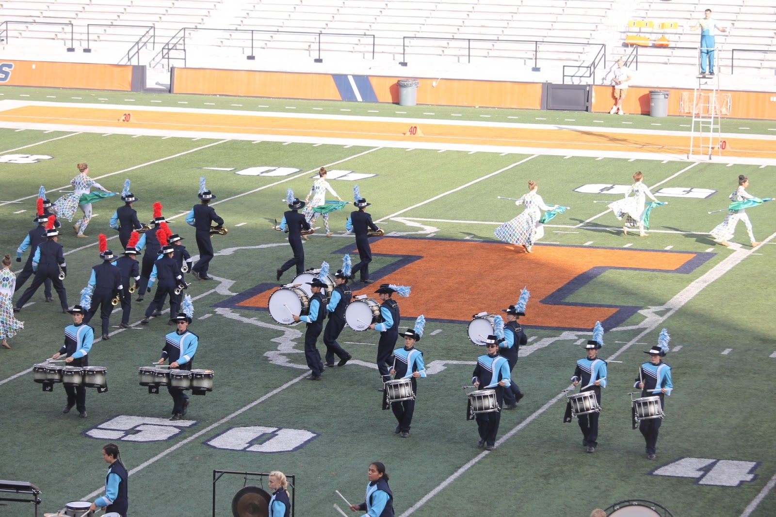 South High Fine Arts Marching Mustangs at the 47th Illinois Marching