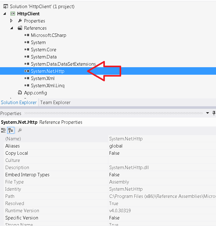Microsoft Dot Net C Simple HttpClient Console application