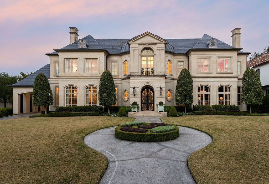 9,000 Square Foot FrenchStyle Stone Mansion In Dallas, TX THE