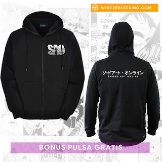 Jual Jaket ANIME Sword Art Online SAO OS Logo Ordinal Scale Zip Jual Jaket ANIME Sword Art Online SAO OS Logo Ordinal Scale Zip