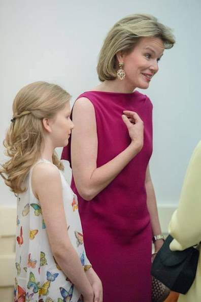 Crown Princess Elisabeth and Queen Mathilde of Belgium attended a session of the finals of the Queen Elisabeth Violin Competition
