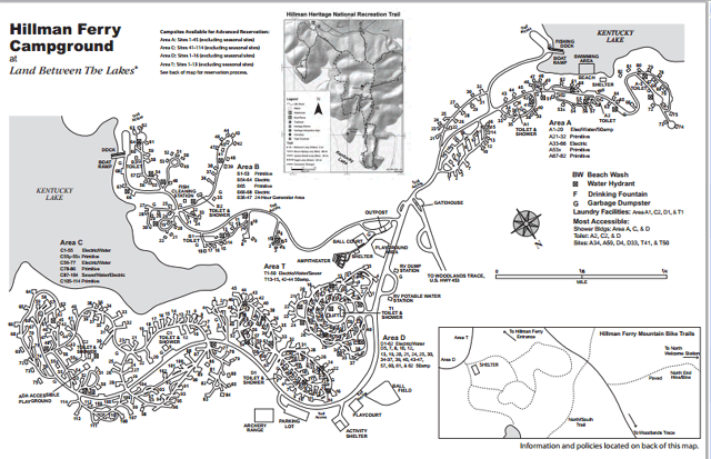 Hillman Ferry Campground Map Of Campsites
