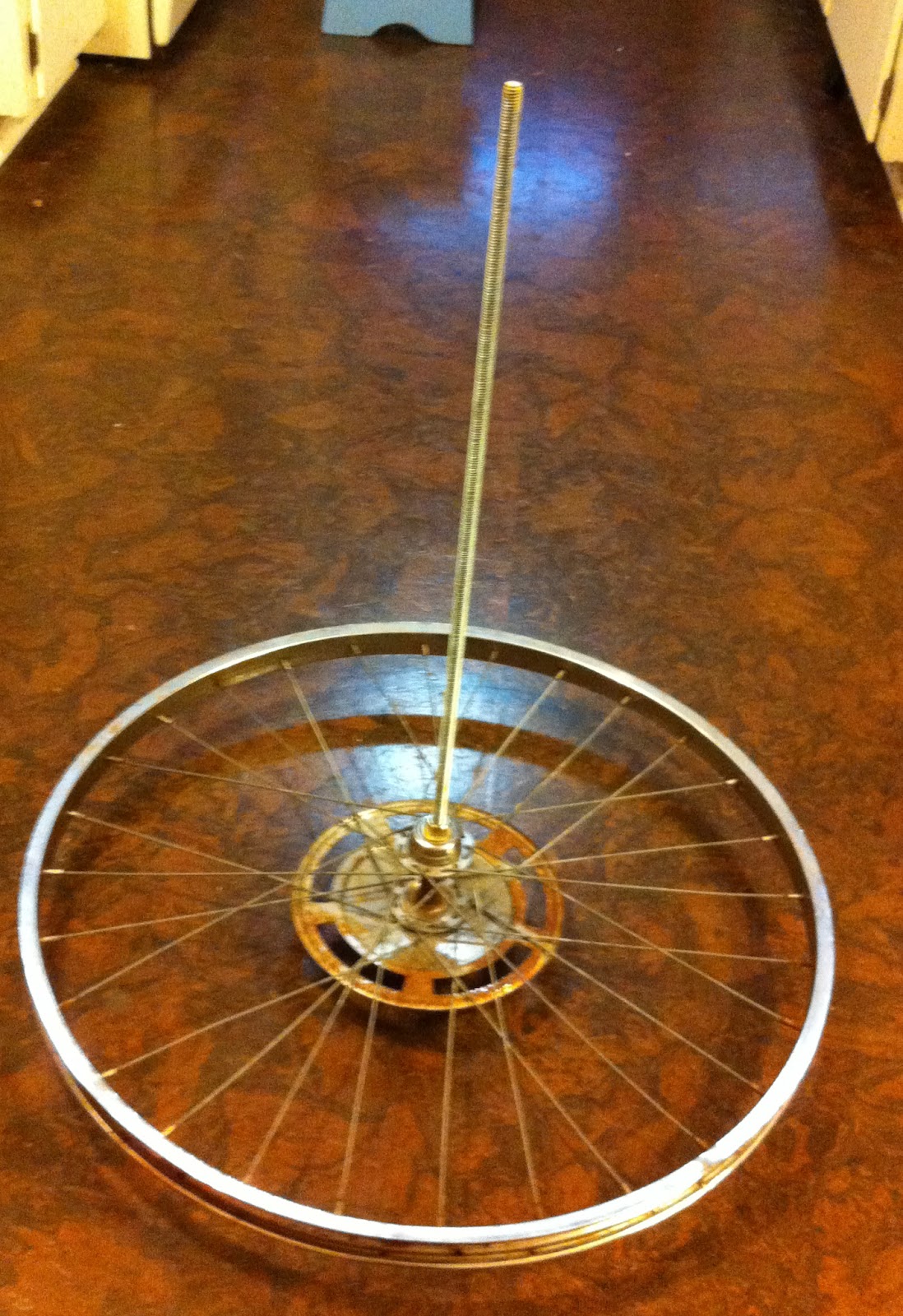 Handy Mandy's Project Emporium Bike Wheel Pot Rack