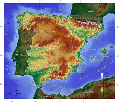 Mapa Fisico de España