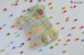 pullip blythe knitting sweater jersey dos agujas muñeca barbie kawaii arte friki hecho a mano ropa muñeca 