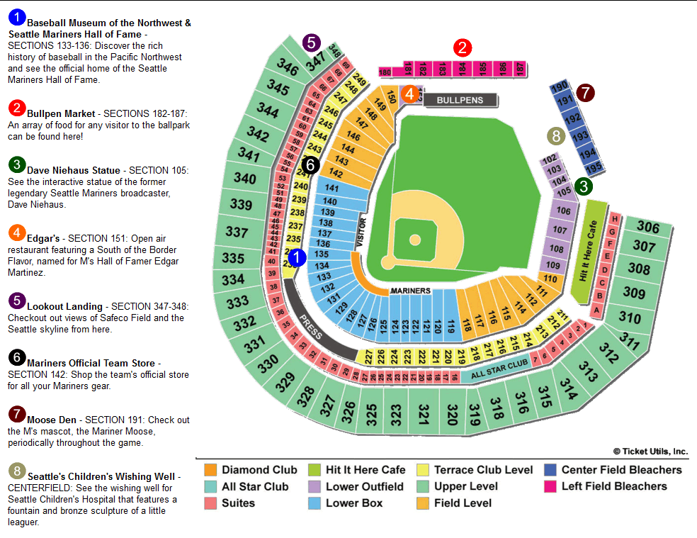 safeco field seating chart