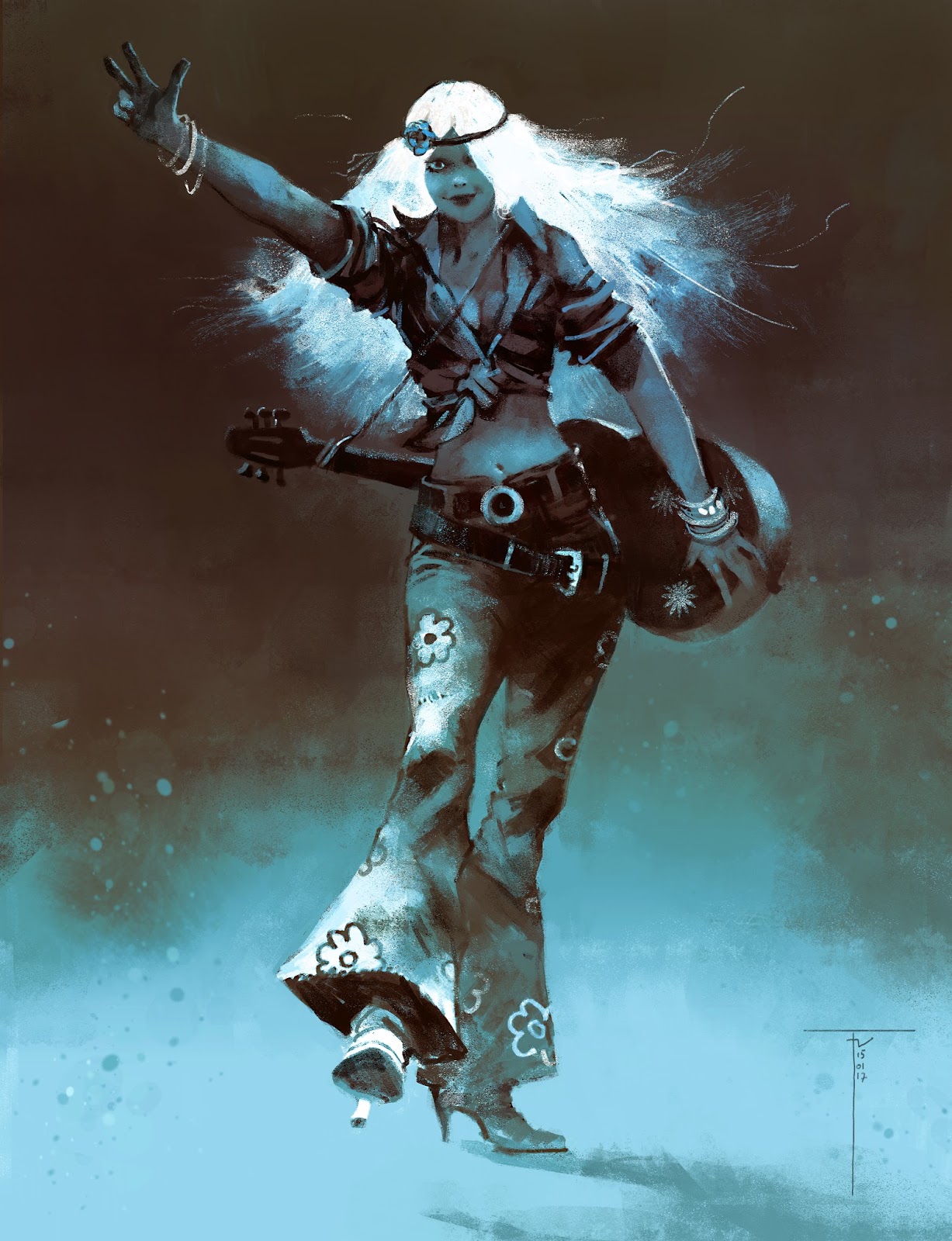 Frank Victoria's Art Blog Hippie Girl