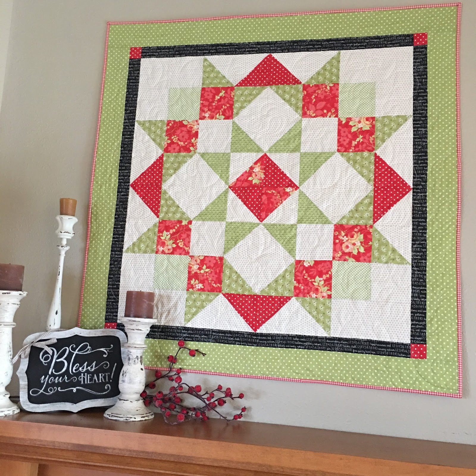 Carried Away Quilting: Moda Love Quilt for Christmas