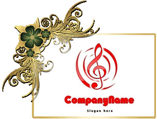 تحميل شعار للموسيقي والأغاني مفتوح للفوتوشوب music & songs psd logo design download