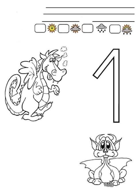 Number Coloring Sheet