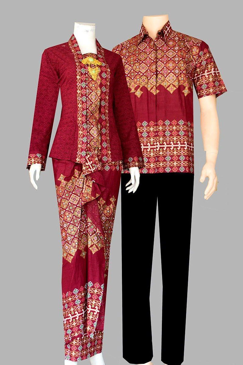  34 model baju  kebaya batik couple  modern untuk  