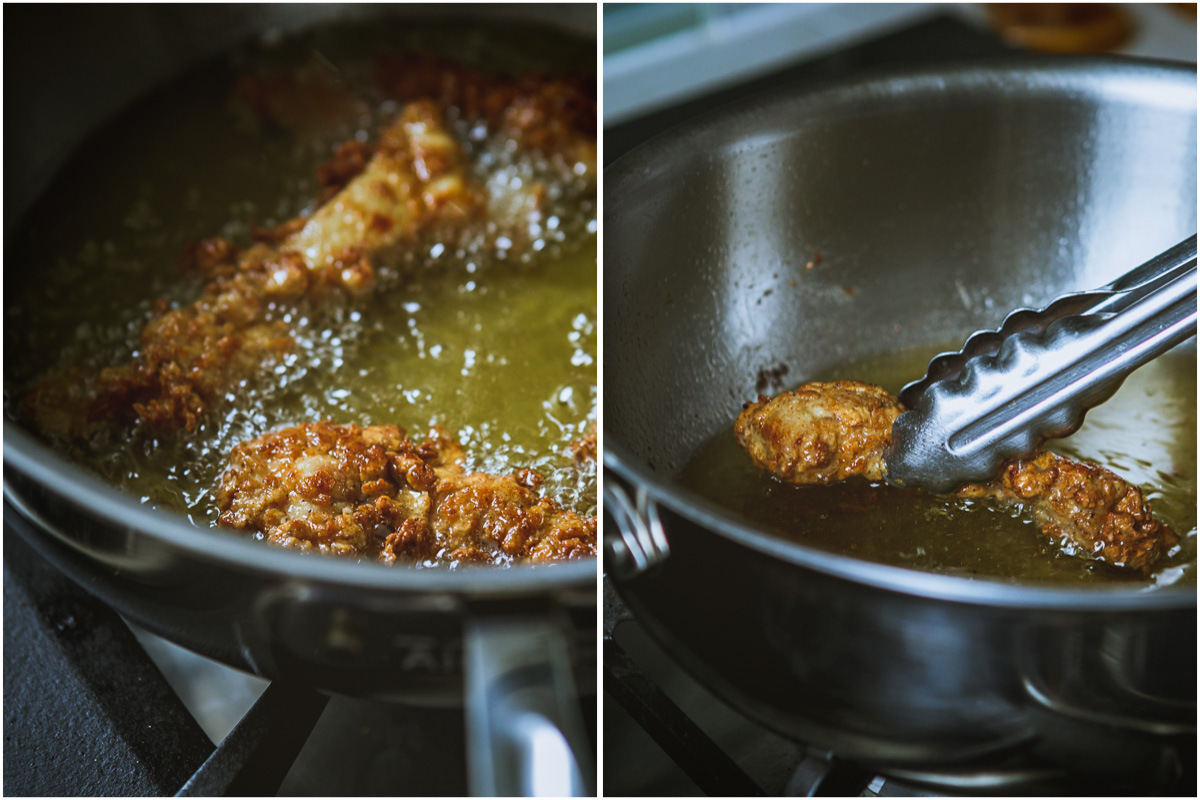 H is for Hot Honey Fried Chicken Strips