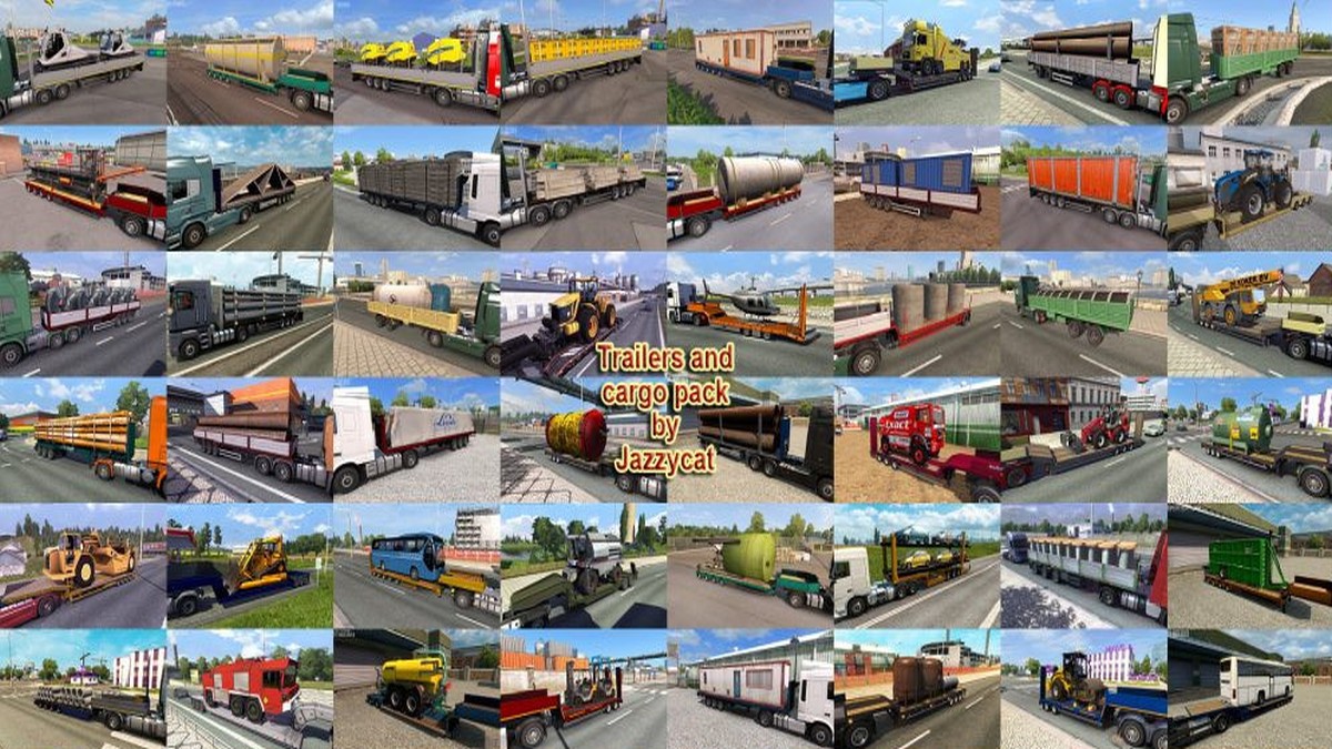 Jazzycat – Trailers and Cargo Pack 6.7 Jazzycat – Trailers and Cargo Pack 6.7