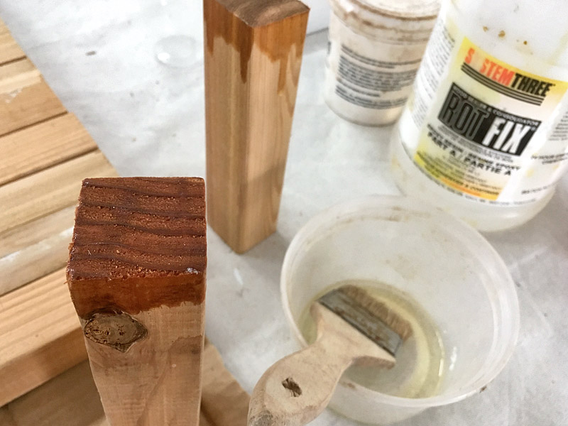 Artist & Builder : How To Repair Porch Railings and Minimize Wood Rot Using  Epoxy Coatings