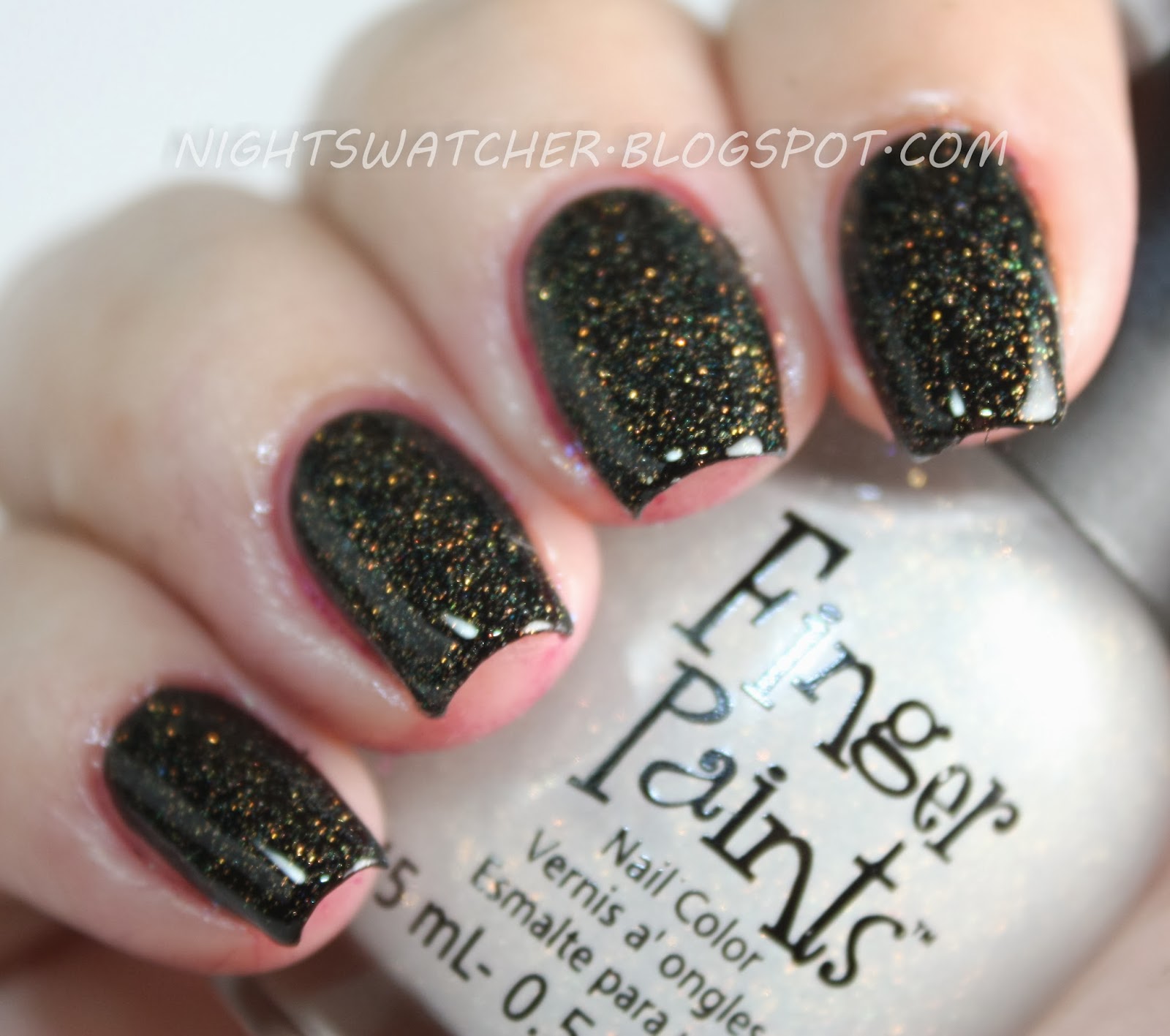 Night Swatcher Finger Paints Sparkle Topcoat (806130)