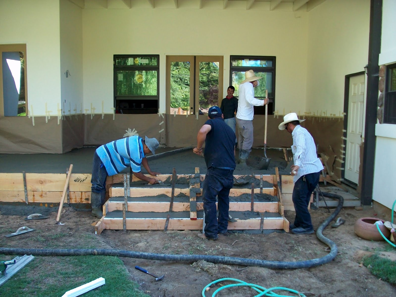 D&R Construction Rock Salt Finish Concrete