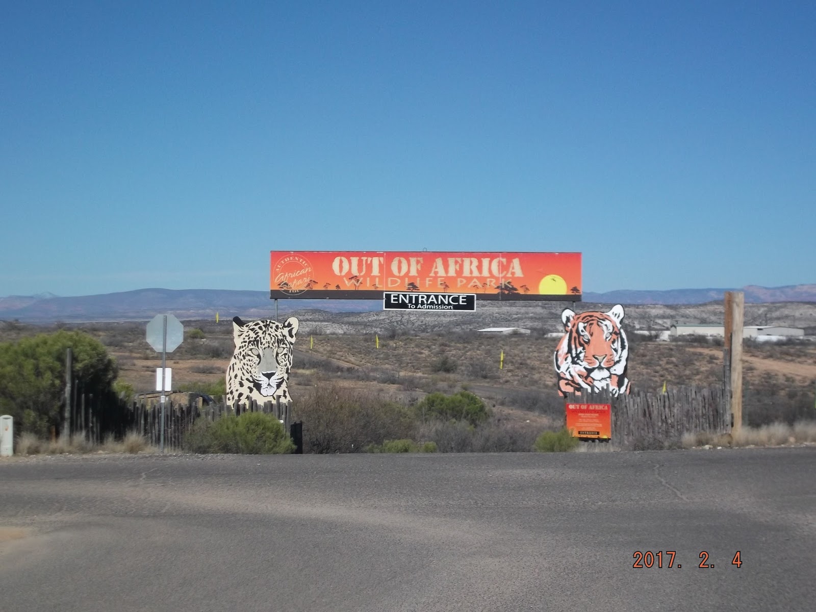 The One Dollar Out of Africa Wildlife Park Camp Verde, Arizona