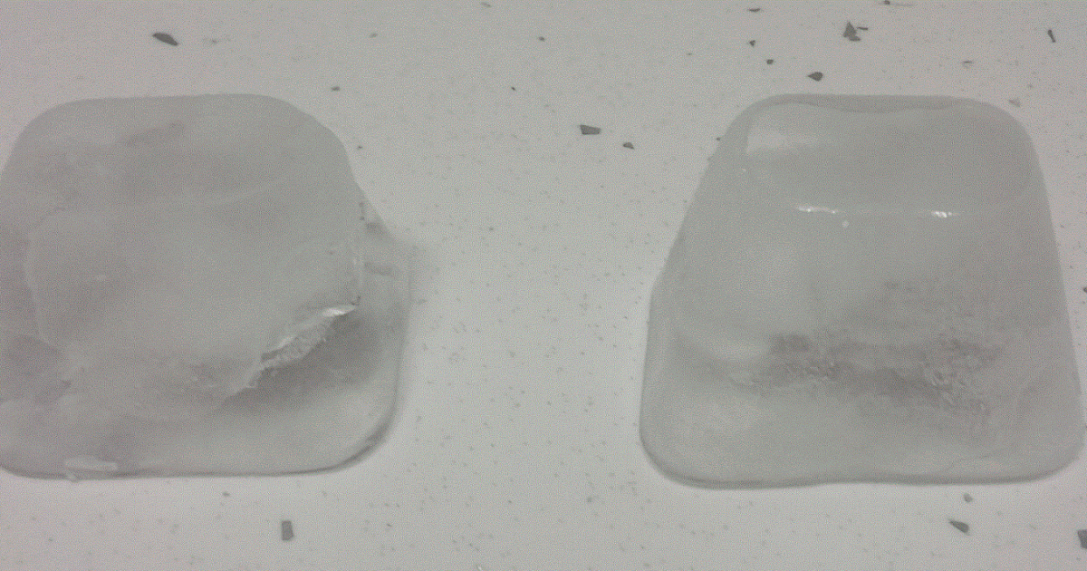 Cognitive Dissonances Why do ice cubes melt faster in fresh water than