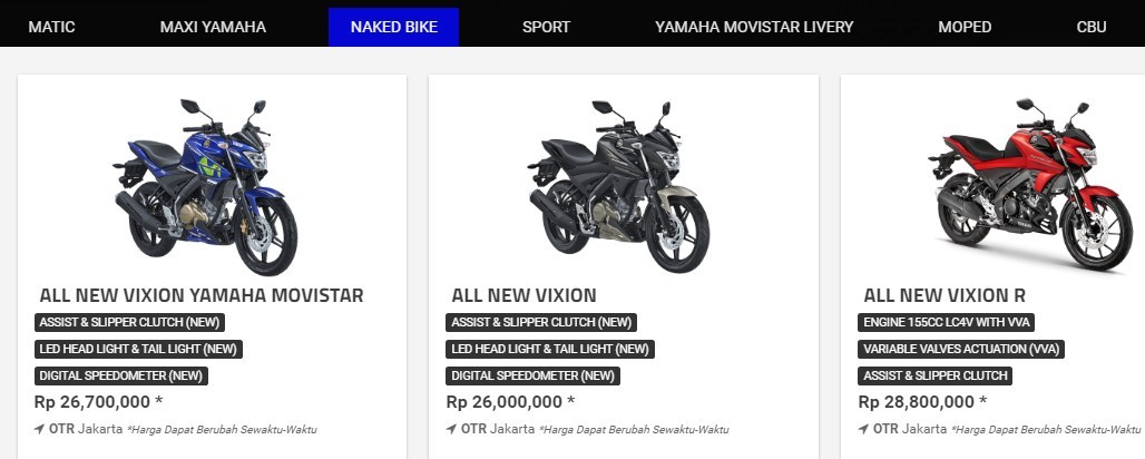 Yamaha Indonesia resmi umumkan harga New Vixion R yang ternyata dibawah harga indikasi !
