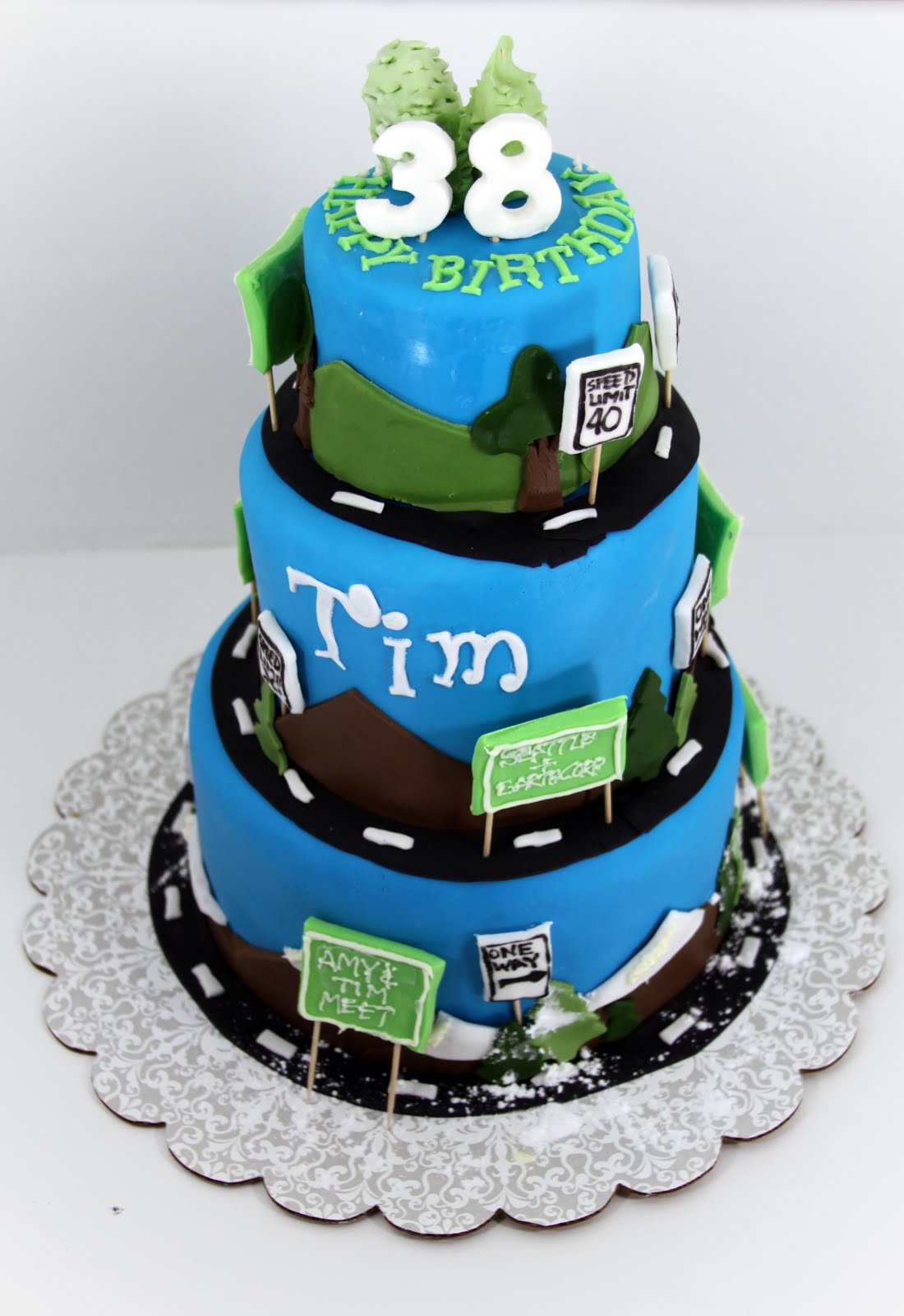 Tastefully Done Journey of a Lifetime Cake