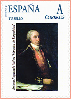 Sello personalizado de Marqués de Sargadelos, Antonio Raimundo Ibáñez