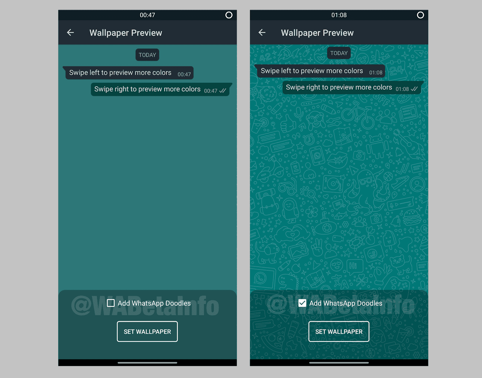 New improvements from wallpaper doodling to new call button and addition of  a business catalogue have been spotted in the latest WhatsApp beta /  Digital Information World