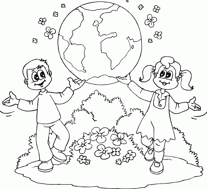 earth day coloring pages 2013 - photo #47