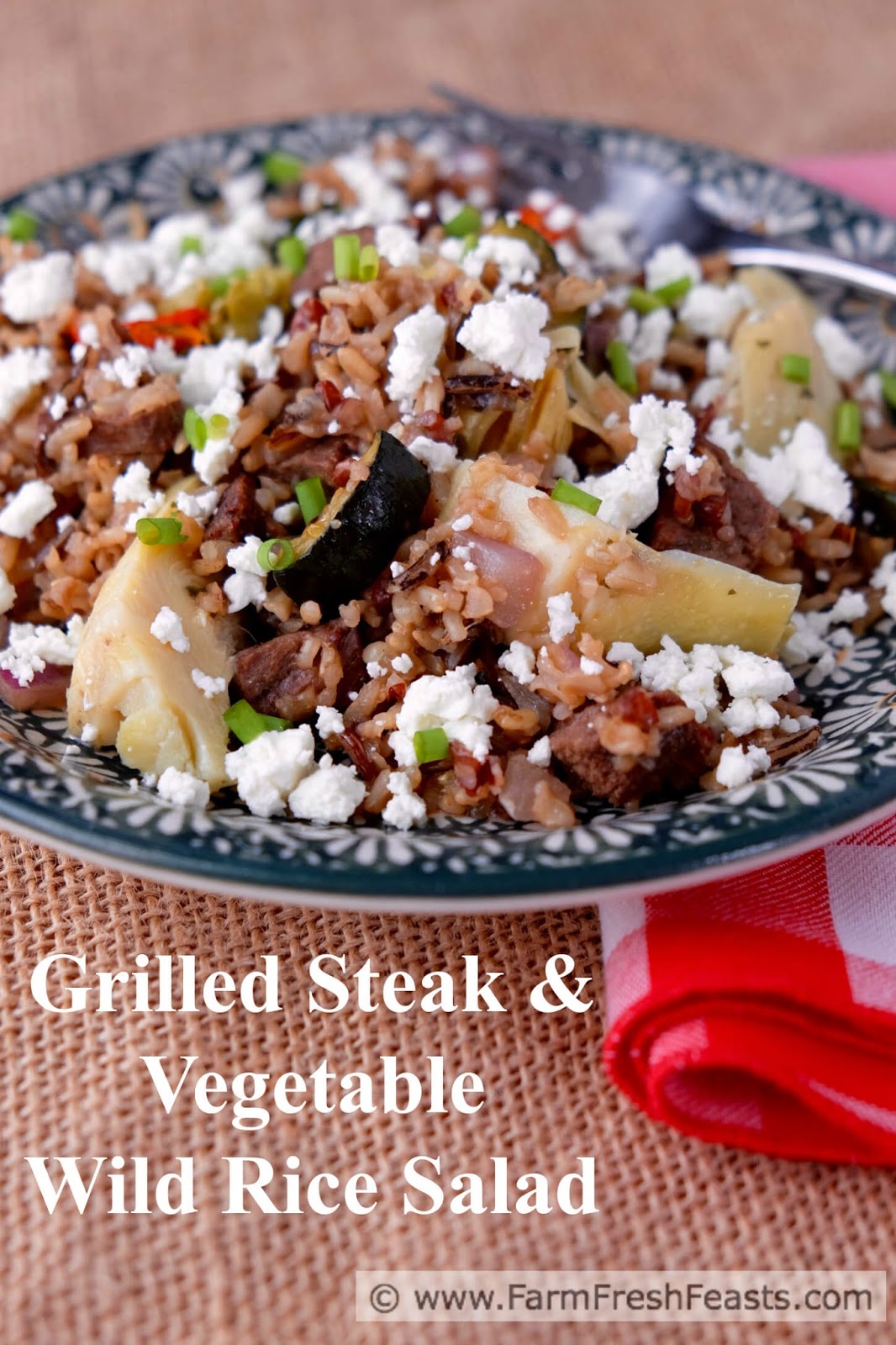 Farm Fresh Feasts Grilled Steak & Vegetable Wild Rice Salad