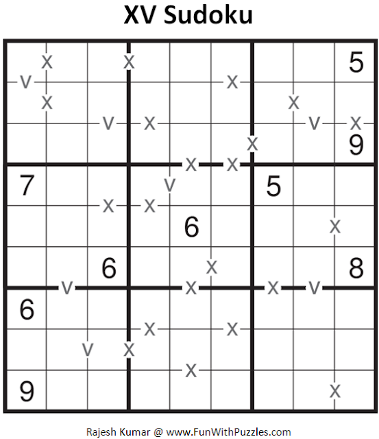 XV Sudoku (Fun With Sudoku #93)