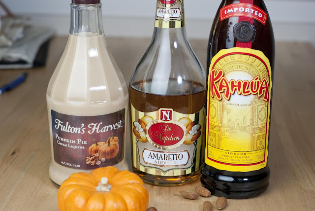 fall cocktail, autumn cocktail, halloween cocktail, pumpkin cocktail, kahlua, coffee liqueur, pumpkin pie liqueur, amaretto