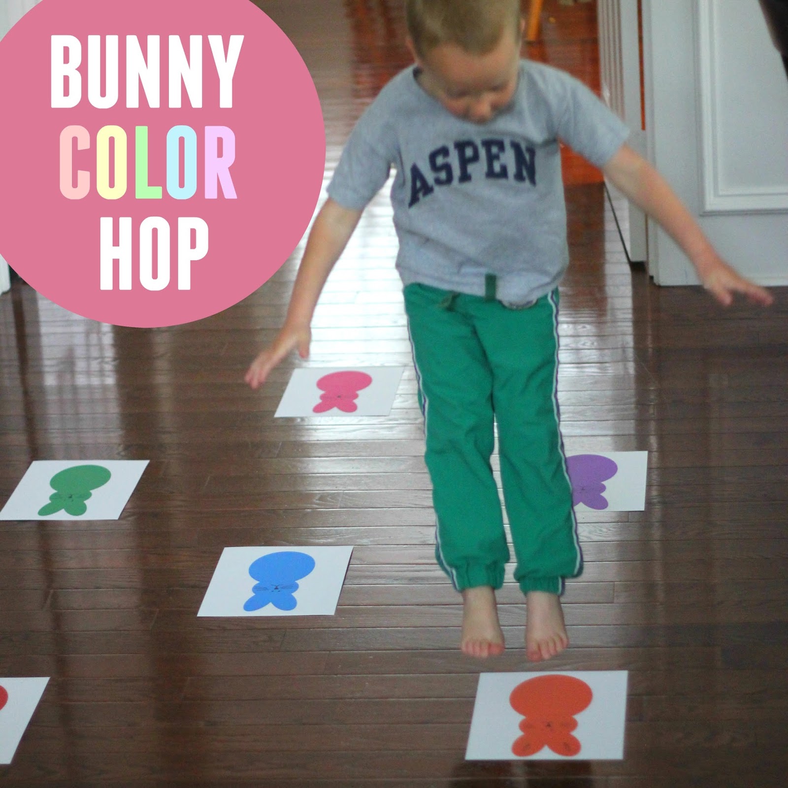 Toddler Approved! Bunny Color Hop for Toddlers and Preschoolers