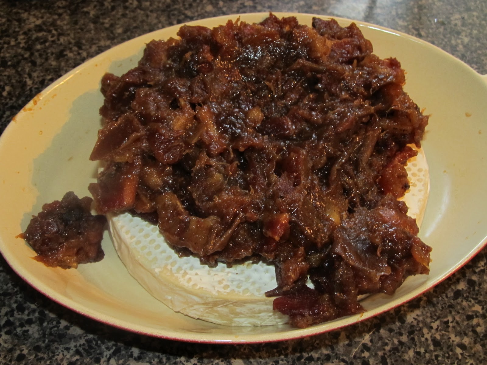 Sauce on the Wall Bacon Date Jam with Brie