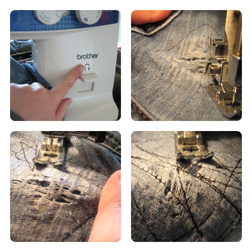 Our Handmade Home: How to patch work-trousers : Sewing by the seat