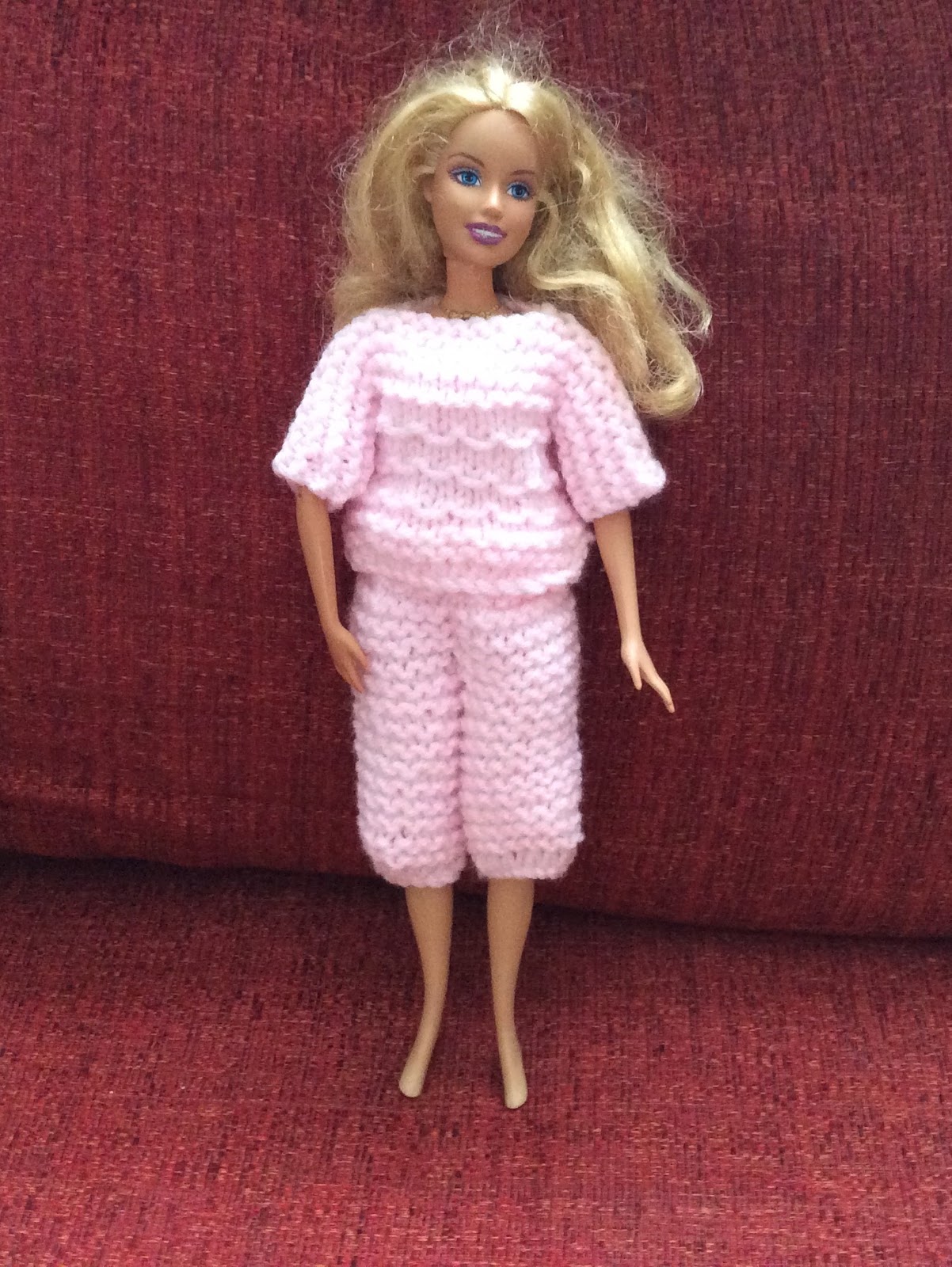 Taffy Lass Knits Barbie In The Pink