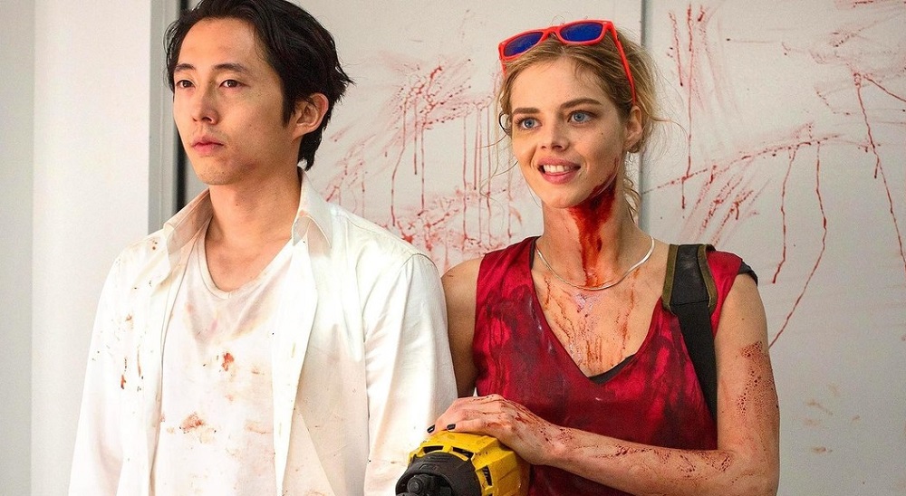 Mayhem Starring Steven Yeun and Samara Weaving [Trailer