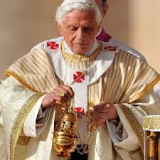 Pope Benedict XVI in fanon