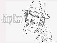 Mewarnai Gambar Johnny Depp