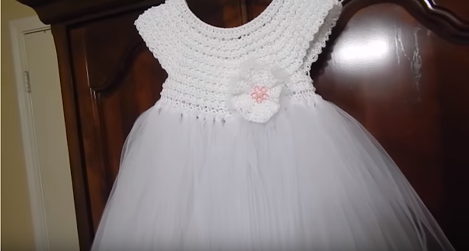 Lindo vestido princesa de crochê - Vídeo tutorial