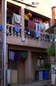 clothes, drying, clothesline, solar energy, worli koliwada, mumbai, india, 